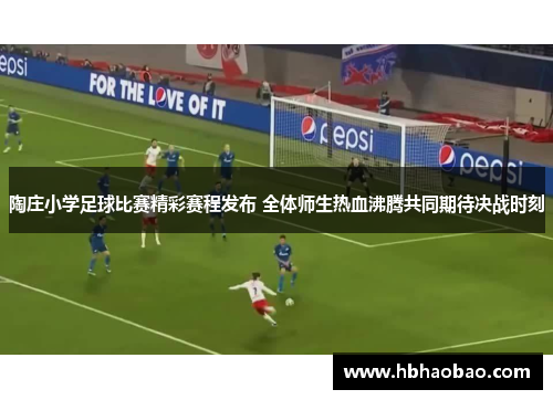 陶庄小学足球比赛精彩赛程发布 全体师生热血沸腾共同期待决战时刻